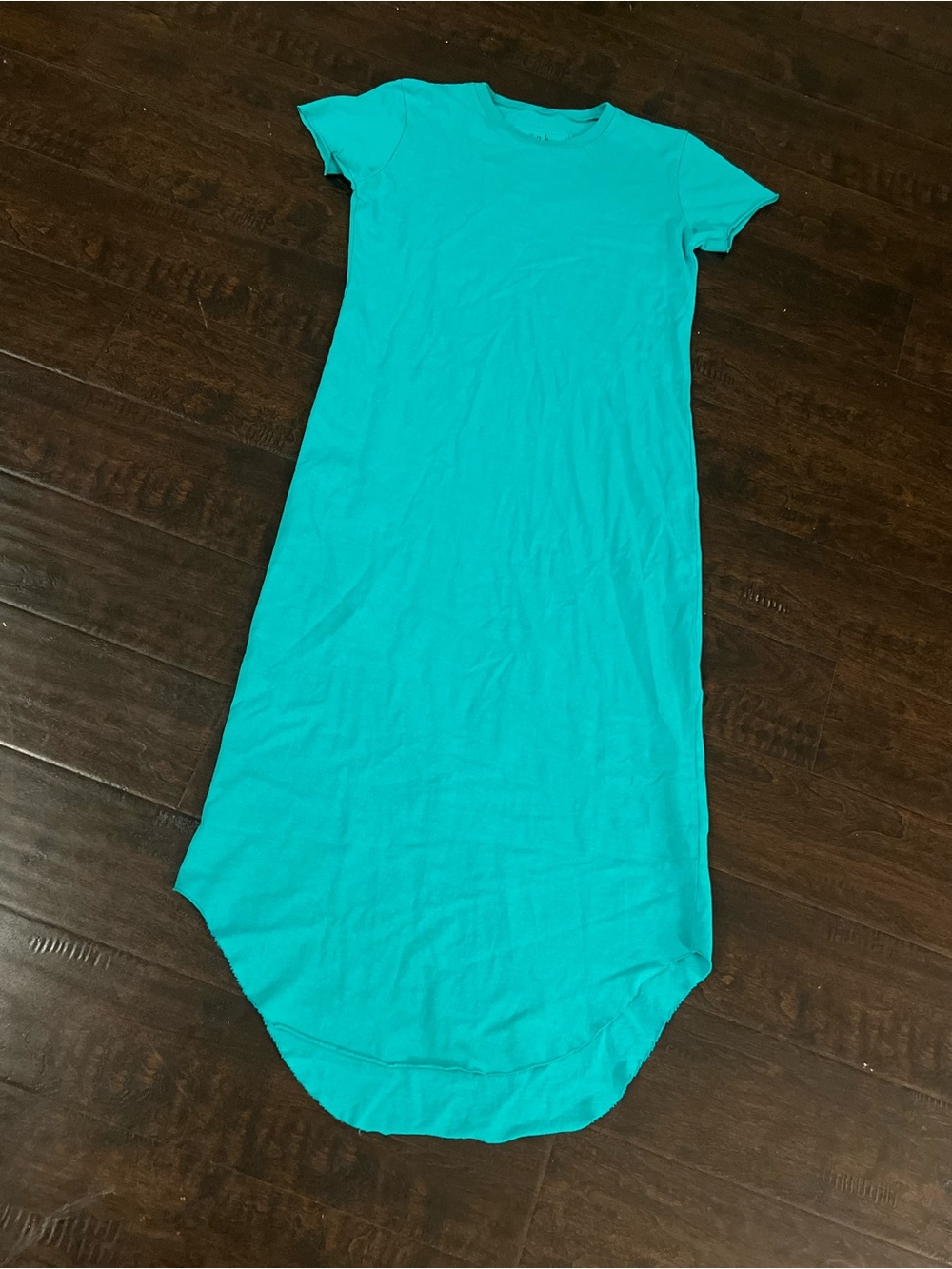 Women’s Short Sleeve Maxi Dress in Teal